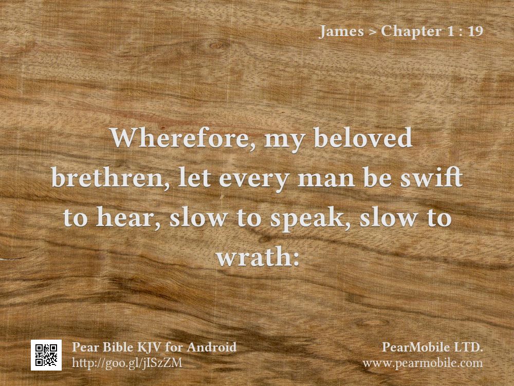 James, Chapter 1:19